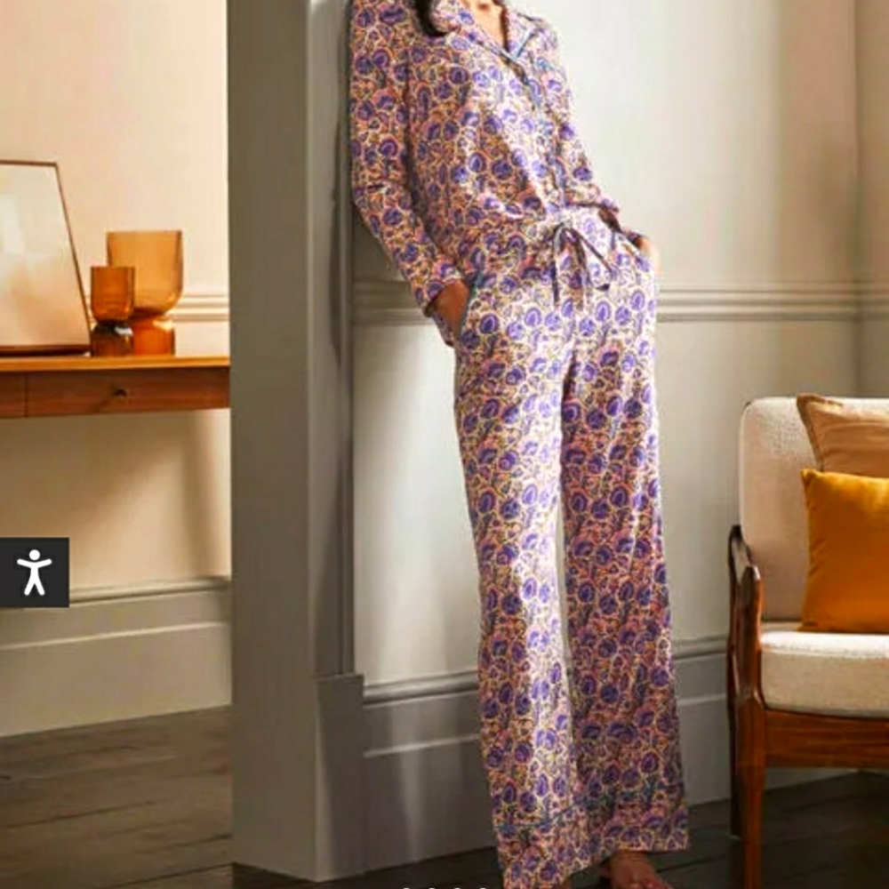 Bundle 2 Boden Janie Boho Print Pajama Pants   Size 8
